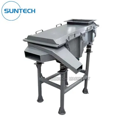 Lineair trilscherm voor houtpellets